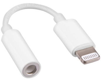 ADAPTADOR C&Q-028 DE LIGHTNING A ENTRADA DE 3.5 MM PARA AUDíFONOS